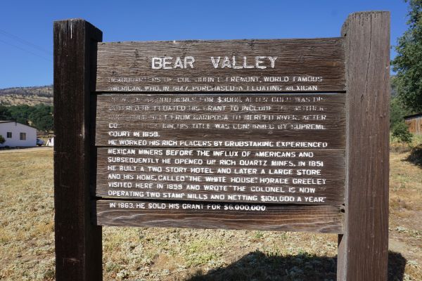 [Picture of Bear Valley sign]